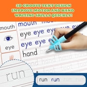 Magic Grooved Writing Practice for Kids Ages 3-8, Reusable Grooved Handwriting Workbooks,Large-Scale Writing Workbook, Kindergarten Workbook, 10.24 x 7.29 inches (7 Books + Pens)