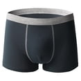 thumbnail image 3 of Underwear Mens Inner Mid Rise With Waist Breathable Comfortable Boyshort Underwear Mens Boxer Briefs Dark Gray L, 3 of 3