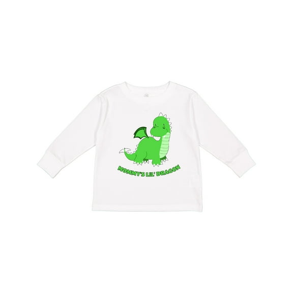 Inktastic Mommy's Lil' Dragon Boys or Girls Long Sleeve Toddler T-Shirt