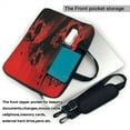 thumbnail image 2 of Lsque Red And Black Abstract Skull Pattern Laptop Bag – Portable & Slim Single-Shoulder Computer Case with Adjustable Strap, Protective, Lightweight for 13”/14”/15.6” Laptops, 2 of 8