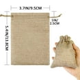 thumbnail image 3 of 75 Pcs Small Burlap Gift Bags with Drawstring - 5.4" x 3.7" Burlap Favor Sacks, Halloween Candy Bags Mini Gift Wrapping Bags for Wedding Festival Party Favors, DIY Craft, 3 of 6