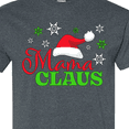 thumbnail image 4 of Inktastic Mama Claus with Christmas Santa Hat and Snowflakes T-Shirt, 4 of 5