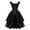 Black, variant on Elainilye Fashion Women's Formal Dresses Gothic Maid Neck Sleeveless Casual Vintage Dress Party Dress Prom Dress,Black