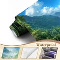 thumbnail image 4 of Wallpaper Waterfall Nature Waterfall Scenes Emerald Green River Karst Peel and Stick Wall Murals 69"H x 96"W Removable PVC Wall Paper Self-Adhesive Wall Paintings Art Decor for Bedroom Living Room, 4 of 7