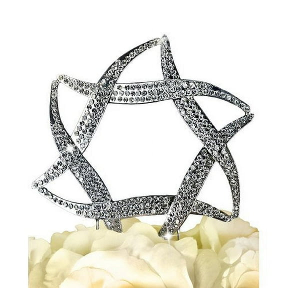 17 Main Sparkling Collection Star of David Cake Topper