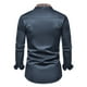 thumbnail image 3 of Blusa y camisa de manga larga con cuello vuelto para hombre, informal, de moda, con bolsillo y manga larga, para hombre, 3 of 3