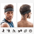 thumbnail image 4 of Harhinhe Diadema deportiva para hombres Banda para el sudor Deportes Elástico Absorción de humedad Banda para el cabello universal que absorbe el sudor para hombres y mujeres, 4 of 6