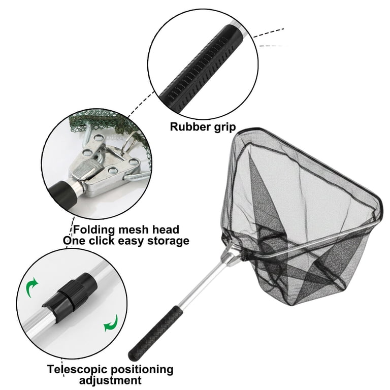 4 inch fishing net 1/4 Cast with Utility Bucket for Bait Fish Keep your finned friends safe during tank transfers with the Underwater Treasures Course Fish Net 0.4mm 2 1/4 Inch 400MD