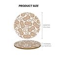 thumbnail image 5 of Xecao Peanuts7 for MDF Cork Coaster 4 Pcs,Drink Coasters,Suit for House Warming Gifts New Home ,Coffee Table Decor-Round Shape, 5 of 7