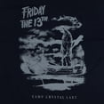 thumbnail image 3 of Friday The 13th T-Shirt Men's Camp Crystal Lake Eerie Scene Graphic Tee, 3 of 5