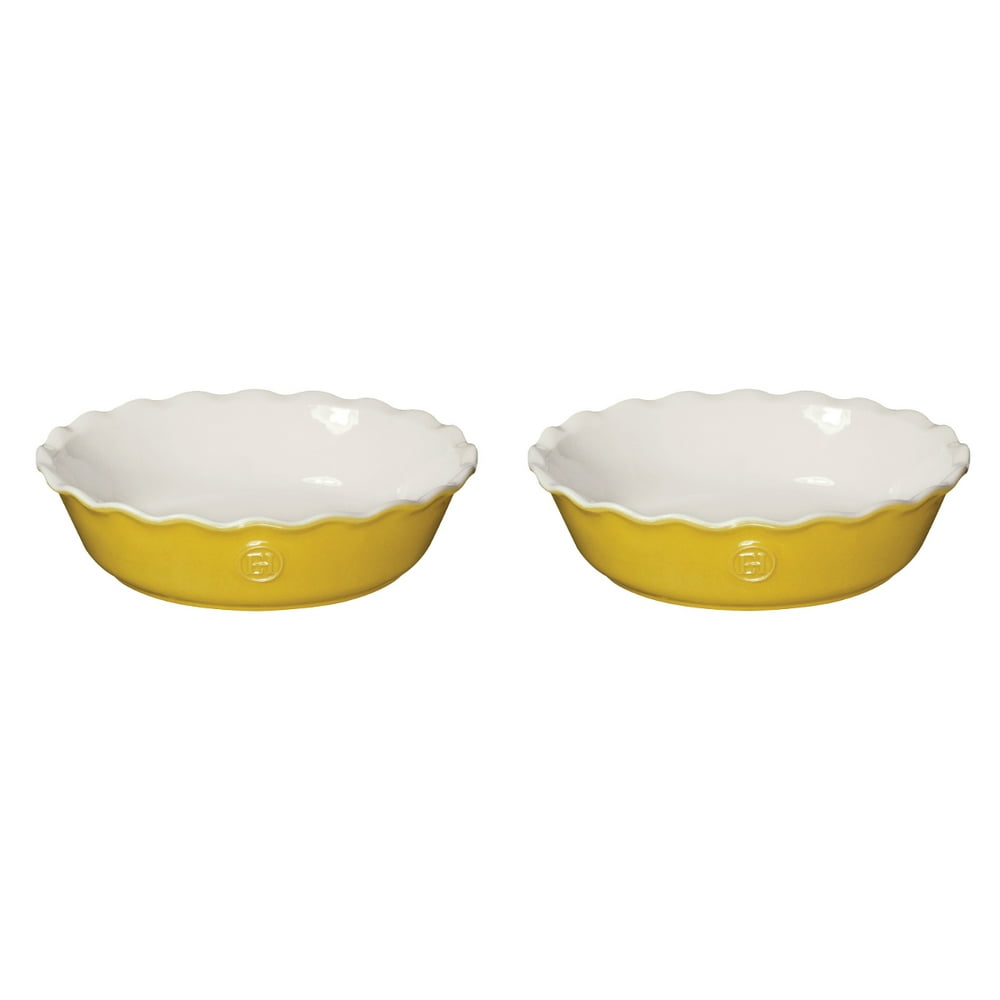 Emile Henry Leaves Ceramic 5.5 Inch Mini Pie Dish, Set of 2 Walmart