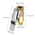 thumbnail image 3 of Brass Locking Tire Air Chuck, Tire Inflator Hose Adapter for Twist On Connection Convert to Lock On, No Air Leakage Air Compressor Pump Clip On Tire Chucks, Tire Nozzle with Tire Valve Thread, 3 of 9
