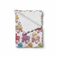 thumbnail image 2 of Octopus Soft Flannel Fleece Blanket, Hand Drawn Animal Pattern with Tentacles Ocean Inspirations Marine Fauna Wildlife, Cozy Plush for Indoor and Outdoor Use, 60" x 80", Multicolor, by Ambesonne, 2 of 6