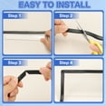 thumbnail image 6 of 1/8" Rubber U Channel Edge Trim, Door Seal Strip U Shape Weather Stripping (Black, 10-Feet), 6 of 6