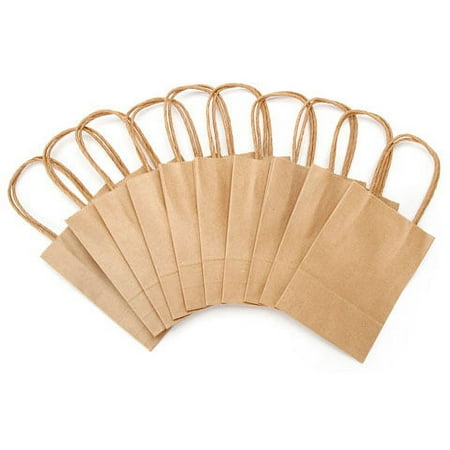 Value Pack Paper Crafting Bags - Kraft - 4.75 x 6.75 x 2 - 10 pieces