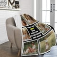 thumbnail image 3 of Customizable Blanket for Sister Customized Blankets with Photos Text Personalized Picture Collages Throw Blankets Gift for Men Valentines Day Decor Souvenirs Birthday, 3 of 5