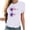 Blanc, variante sur CFLVAEK Cadeaux pour le Cancer du Sein T-Shirts de Sensibilisation au Cancer du Sein T-Shirts Graphiques à Fleurs Roses T-Shirt à Manches Courtes Confortable Col Rond Décontracté