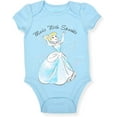 thumbnail image 4 of Disney Princess Cinderella, Belle and Aurora Girls 5 Pack Character Onesie, Newborn, 4 of 6