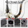 thumbnail image 6 of 3.3/6.6/9.9 Ft Electric Drain Dredging Spring, Heavy-Duty Drain Auger Snake Cable with Drill Adapter, Flexible Plumbing Clog Remover for Kitchen, Bathroom, Toilet, Shower Sink & Pipe, 6 of 7