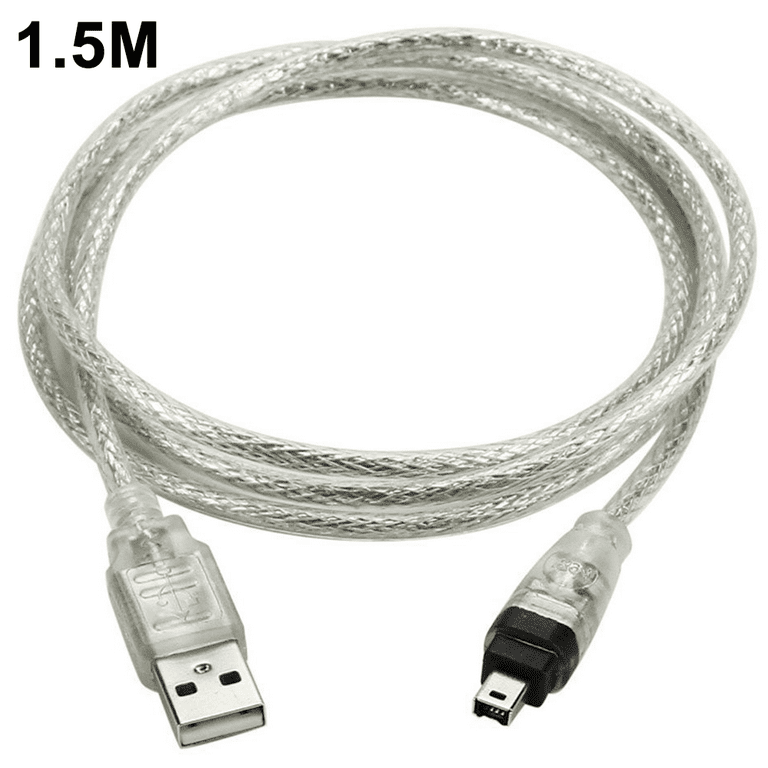 Sky Gør det ikke fordel Cable USB MALE To Firewire Plug To Mini 4-Pin To Firewire Adaptor for  Peripheral Devices That Are Compatible Only with This TYPE of Adaptor -  Walmart.com