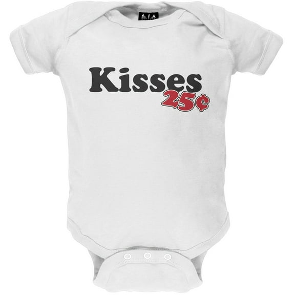 Valentine's Day - Kisses 25 Cents Baby One Piece - 3-6 months