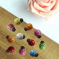 thumbnail image 4 of 100Pcs Mini 3D Plastic Ladybug Miniature Fairy Garden Accessories, Miniature Garden Houses and Figurines DIY Micro Landscape Ornaments for Garden Dollhouse Potted Plant, 4 of 8