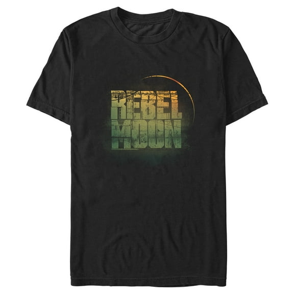 Men's Rebel Moon Dusty Logo  Graphic Tee Black Large