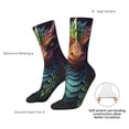 thumbnail image 4 of KLL Whimsical Dragon Color Cool Print Cool Socks Men's Women's Crew Socks Funny Crazy Novelty Stockings, 4 of 6