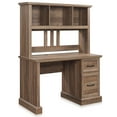 thumbnail image 7 of BELLEZE Bonelli 50" Executive Desk with Hutch, Rustic Oak, 7 of 7
