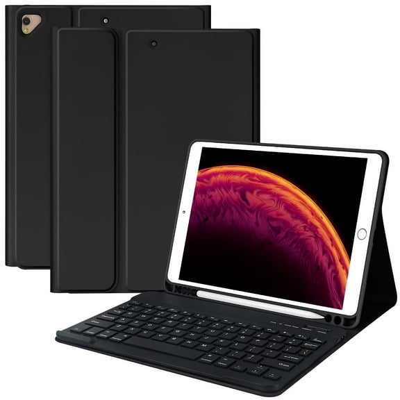 MATN Keyboard Case for iPad 10.2" 9th 8th 7th Generation, with Detachable Bluetooth Keyboard and Pencil Holder, for iPad 10.2 Inch/iPad Air 10.5"(3rd Gen)/iPad Pro 10.5 in, Auto Sleep/Wake Function