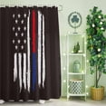 thumbnail image 2 of Shower Curtain, Patriots Stars American Blue Red Lines Flag Waterproof Shower Curtain Set with Hooks for Bathroom Showers,Stalls and Bathtubs,36x72In Sports, 2 of 9