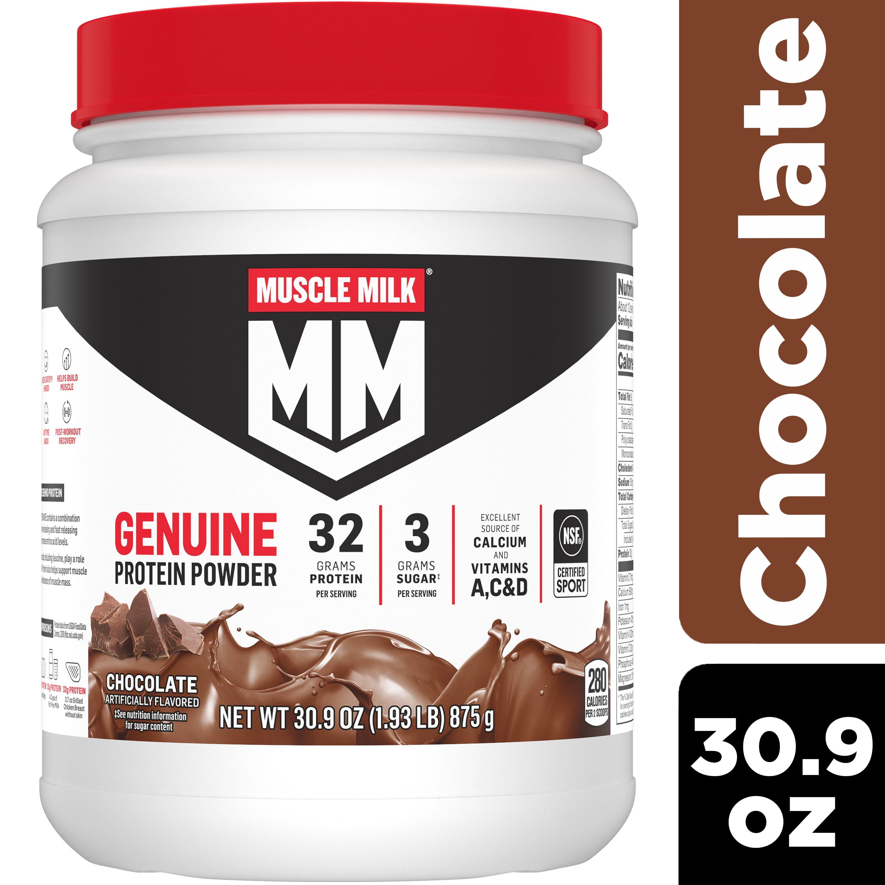 カレスモア スーパーミルク　M Special Muscle Milk Protein Powder, Chocolate, 1.93 Pound, 12 Servings for