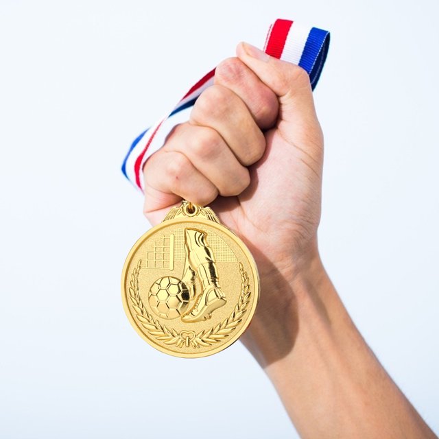 Fútbol Escolar Premios Oro Plata Bronce Medallas Medalla Conmemorativa (Oro) Ndcxsfigh Nuevos Originales