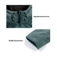thumbnail image 7 of Little Donkey Andy Men's Hooded Polar Fleece Jackets for Hiking Travel Casual Warm Winter Mineral Blue Heather L, 7 of 7