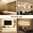 thumbnail image 6 of Under Cabinet Lights, LED Strip Lights with Remote Control, Dimmable for Closet, Shelf, TV Back, Under Counter Lights For Kitchen, 13.2ft, Warm White, 6 of 11