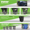 thumbnail image 5 of Toter 96 Gal. Trash Can Greenstone with Wheels and Lid, 5 of 7