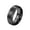 Black 8MM, variant on Unisex Tungsten Steel 6mm Black Classic Simple Plain Domed Carbon Fiber Brushed Finish Matte Wedding Ring Statement Comfort Fit Size 9