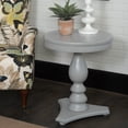 thumbnail image 4 of Powell Stanton Pedestal Accent Side Table, Gray, 4 of 19