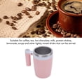 thumbnail image 3 of Self Stirring Coffee Mug, 400mah Battery Portable Rechargeable Stainless Steel 380ml Auto Stirring Coffee Mug  for Coffee Tea Hot Chocolate Milk Pink, 3 of 7