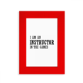 thumbnail image 1 of Je Suis un Instructeur dans le Cadre Photo d'Affichage d'Image de Jeux Art Rouge, 1 of 4