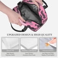 thumbnail image 6 of Portable Cross-Body Insulated Lunch Bag 9×5×7.8in Waterproof And Wear-Resistant Can Be Reused For Picnic Work Out Use Texture Military Camouflage Pattern Abstract Pink_1, 6 of 8