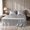 Gray, variant on I Pcs 22 Momme Flat Silk Sheet, 100% Mulberry Silk Bed Sheets, Real Silk Flat Sheet , Grade 6A Organic Silk Bedding Made in USA, Hypoallergenic, Ultra Soft and Breathable