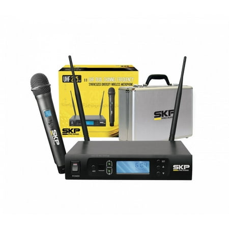 - SKP PRO AUDIO UHF-295 Single-Channel UHF True Diversity Wireless Microphone System