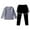Grey, variant on TAIAOJING Toddler Girls Yoga Girls Athletic Leggings Training Set Kids Gym Tops Activewear Set Soft Baby Child Daliywear 9-11 Years