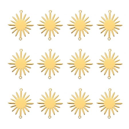 

10pcs Double-hanging Glossy Sunflower Accessories Copper Bracelet Links