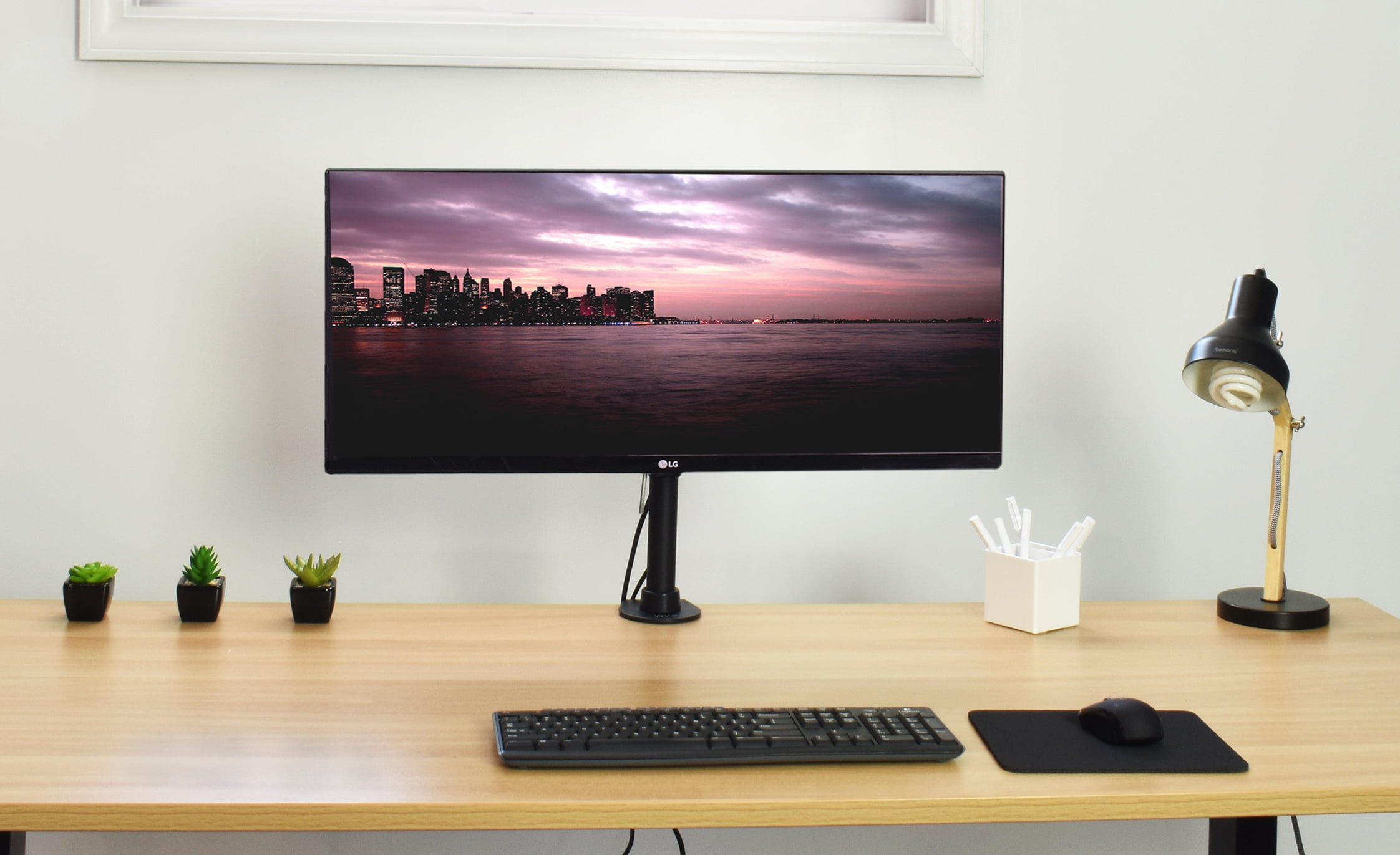 Vivo Tv And Ultra Wide Screen Monitor Desk Mount Adjule Height Tilt Stand For Screens Up To 42 V101c