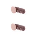 thumbnail image 4 of Inteprter Soporte de almacenamiento Colgador de almacenamiento de alambre autoadhesivo de plástico Gancho de estante colgante para oficina en casa, rosa y Type1 NO1 Inteprter CBP166653, 4 of 6