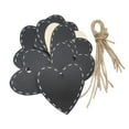 thumbnail image 6 of Abbraccia 5x10 Pieces Wooden Heart Hanging Tags Chalkboard Message Blackboard Wedding 5 Pcs, 6 of 8