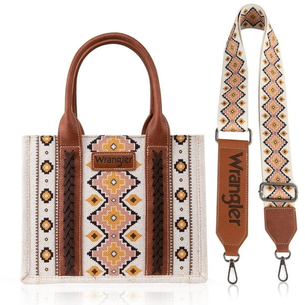Bolso de mano occidental Montana West para mujer bohemio azteca