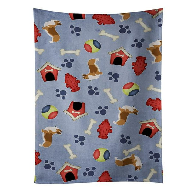 Carolines Treasures BB3920KTWL Corgi Dog House Collection Kitchen Towel